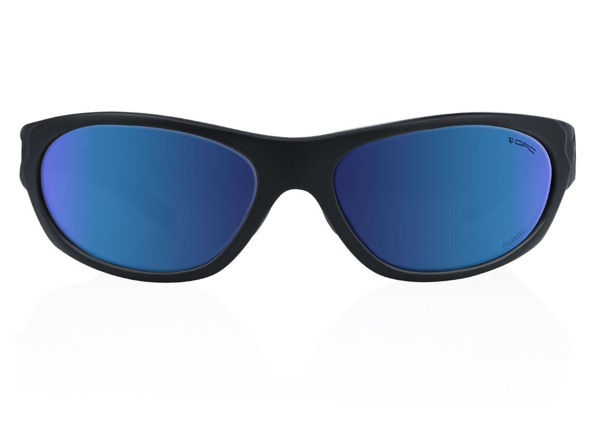 Okulary przeciwsłoneczne MILITARY MARINES Matt Black Blue REVO + ETUI 3/7