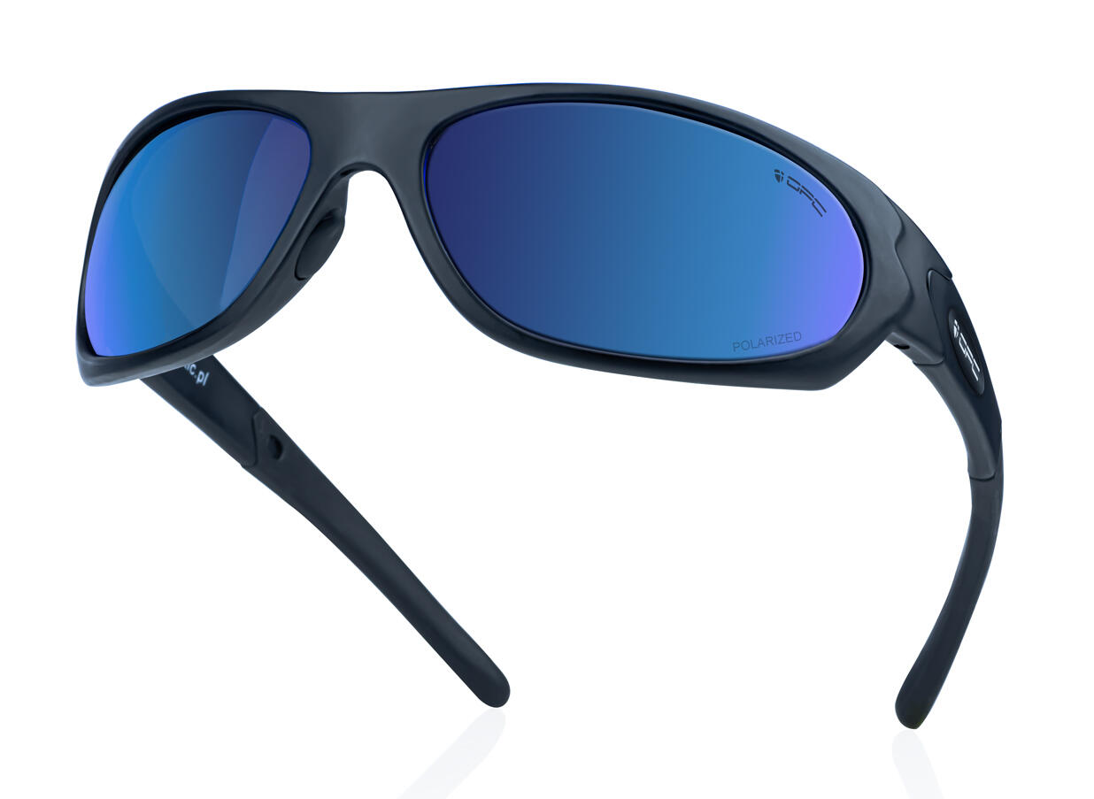 Okulary przeciwsłoneczne MILITARY MARINES Matt Black Blue REVO + ETUI 2/7