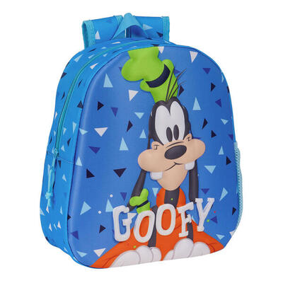 Zaino per Bambini 3D Clásicos Disney Goofy Azzurro
