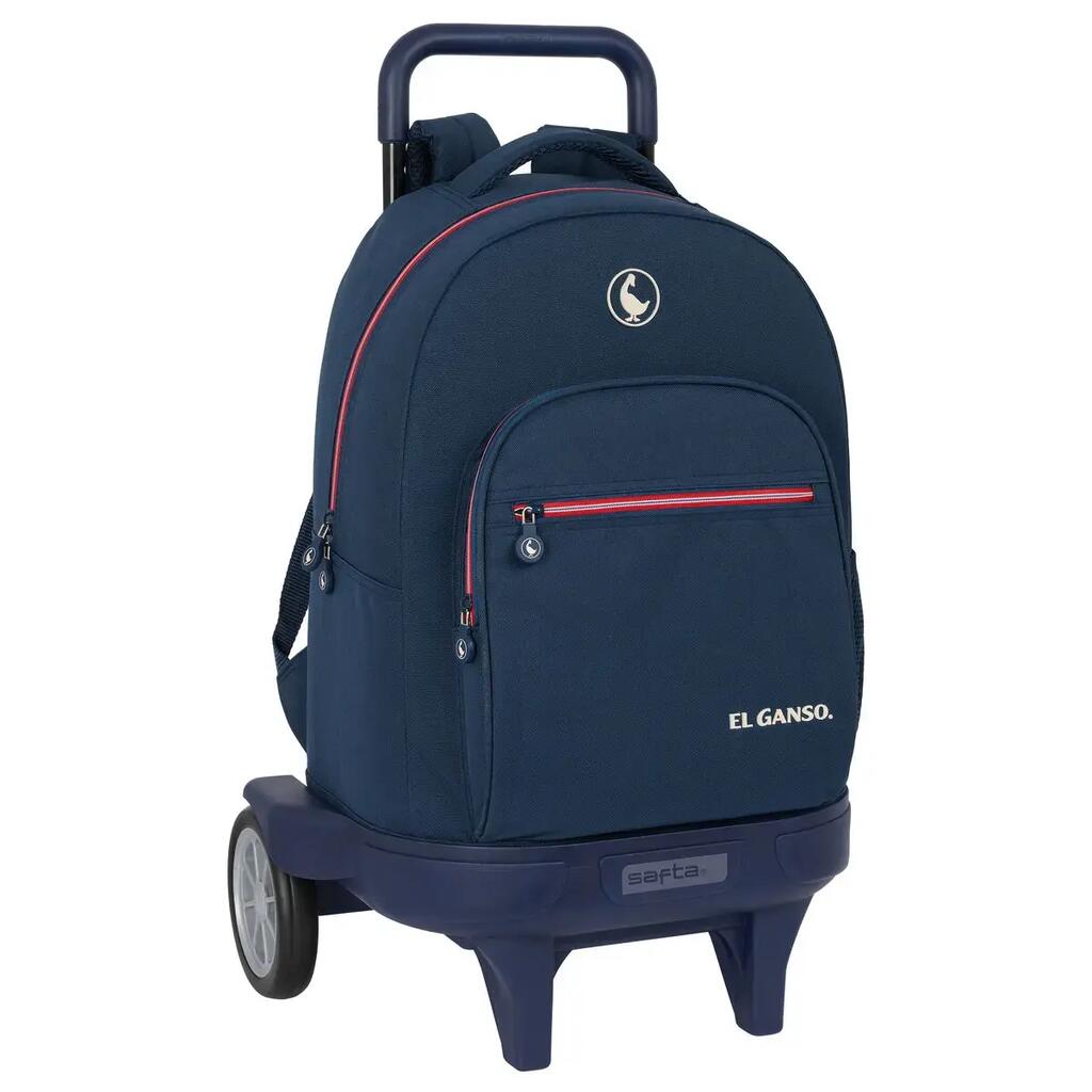 School Rucksack with Wheels El Ganso Classic Navy Blue