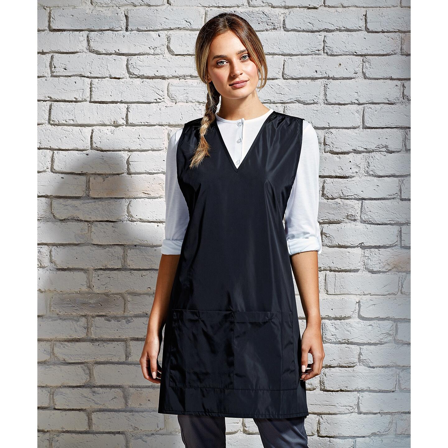 Womens/Ladies Wrap Around Work Tunic (Black) 3/4
