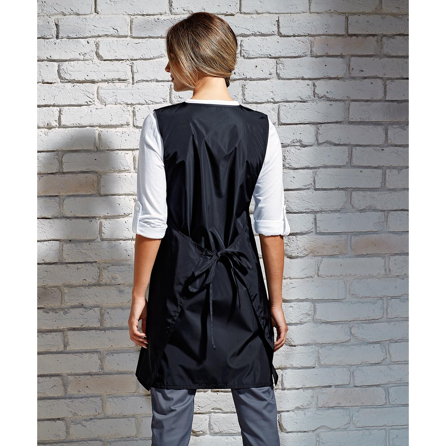Womens/Ladies Wrap Around Work Tunic (Black) 2/4