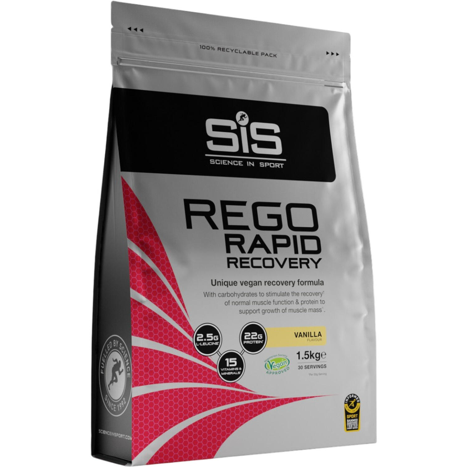 SCIENCE IN SPORT Eiweißshake - 1,5kg - REGO Rapid Recovery Vanille