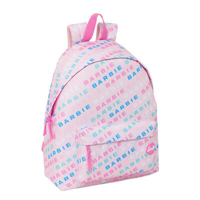 Mochila Escolar Barbie Logomania Poliéster 600D