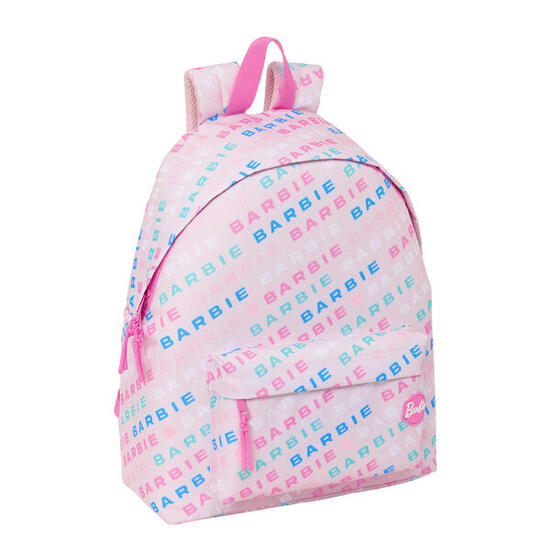 Mochila Escolar Barbie Logomania Poliéster 600D