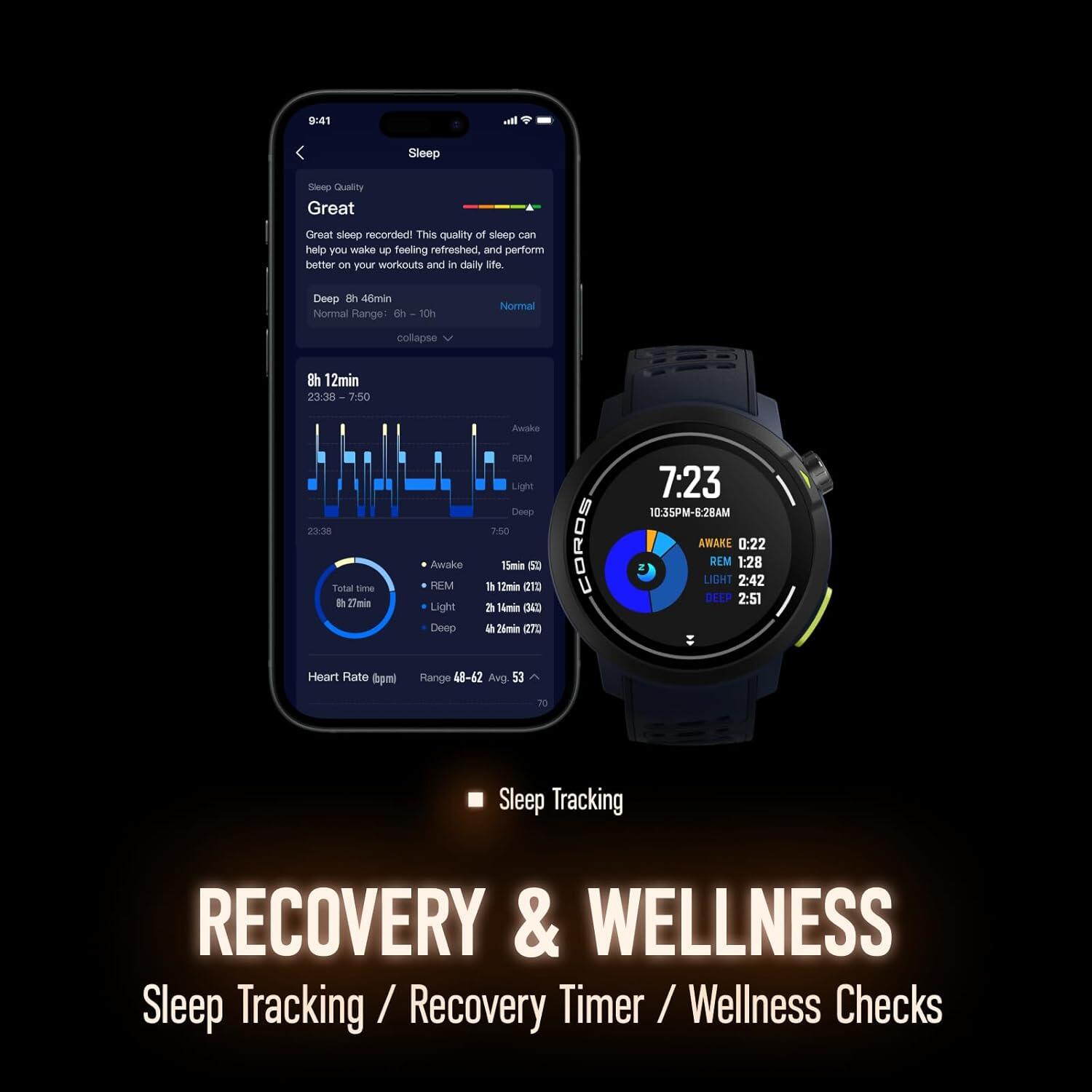 COROS Pace Pro Montre GPS amoled - bleu 5/7