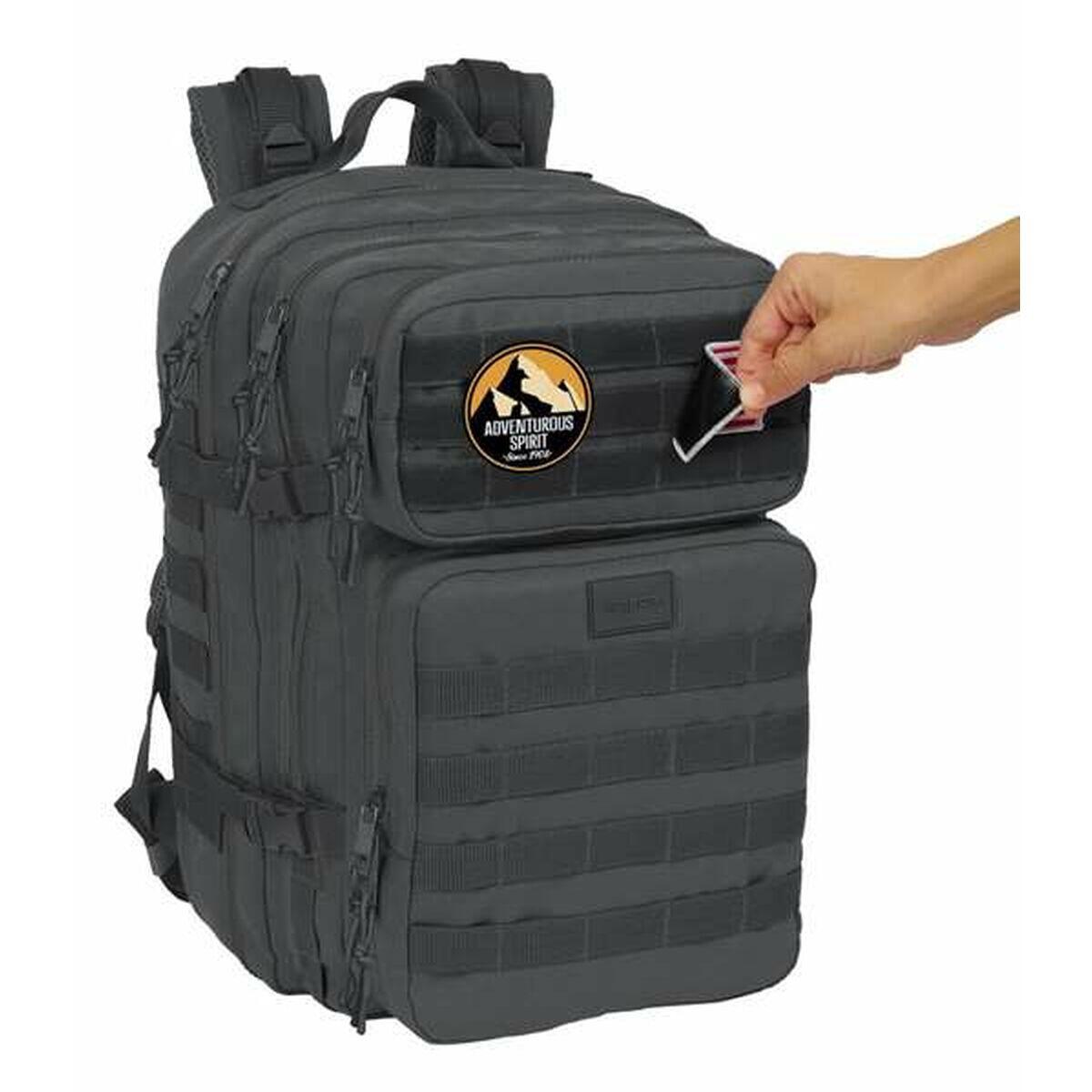 Mochila Escolar Safta Basic Cinzento 5/5