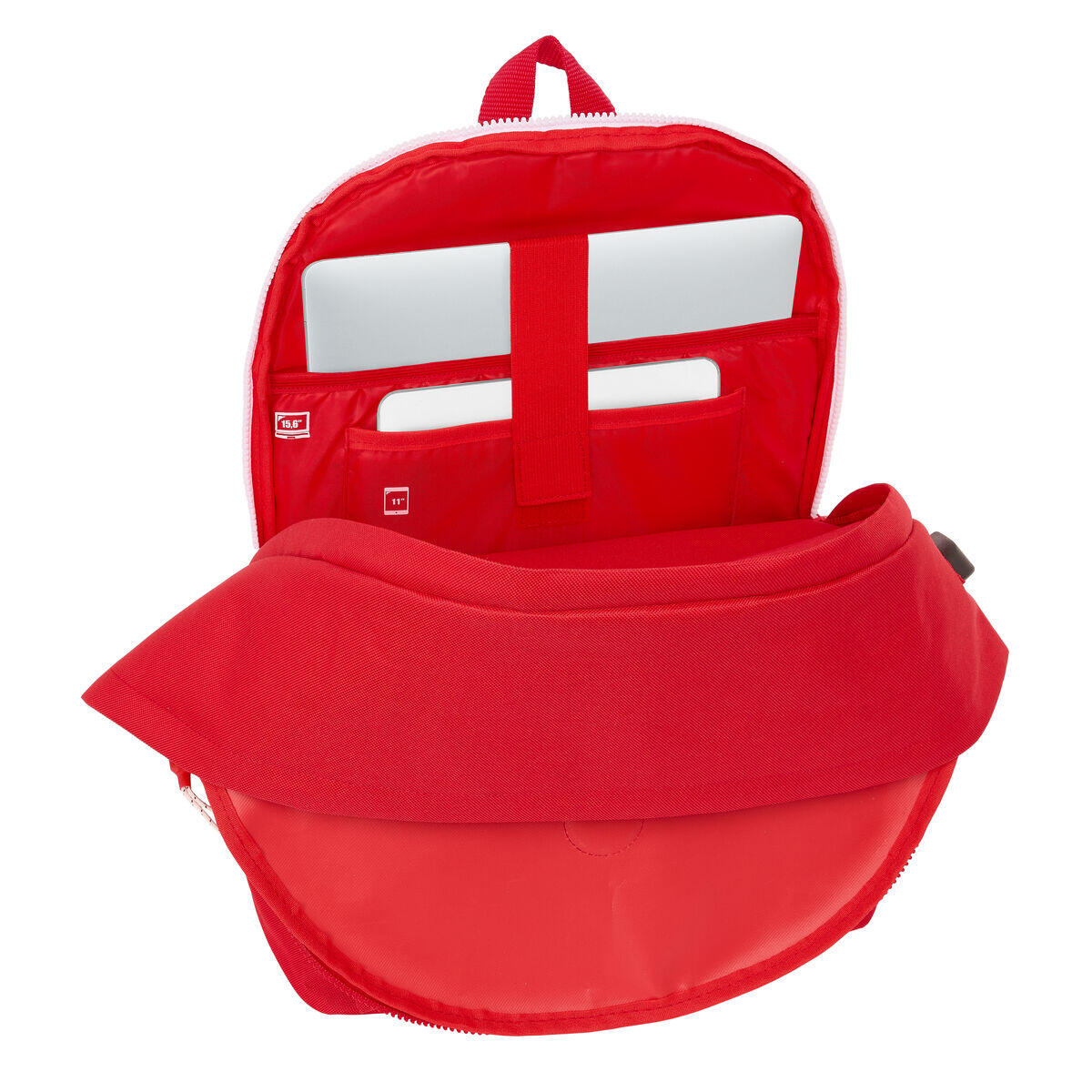 Laptop- und Tablet-Rucksack mit USB-Anschluss Sevilla Fútbol Club Rot 5/5