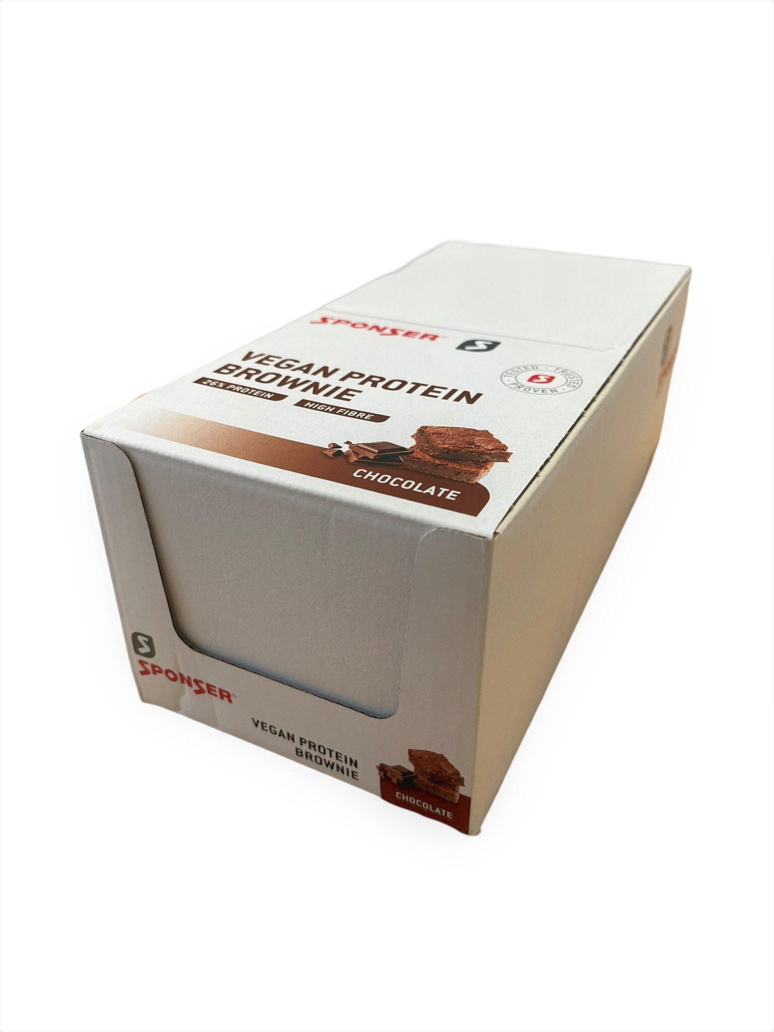 SPONSER Brownie proteico vegano 50g Sponser (confezione da 12)