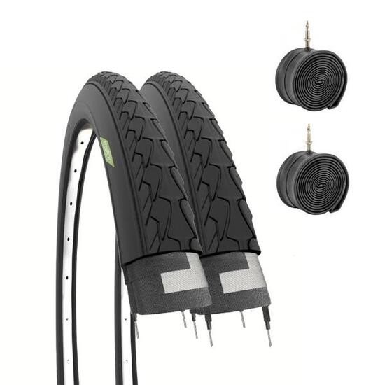 2 copertoni 700x35C +camere pneumatici bici gravel 700 x 35C adulto trekking EV