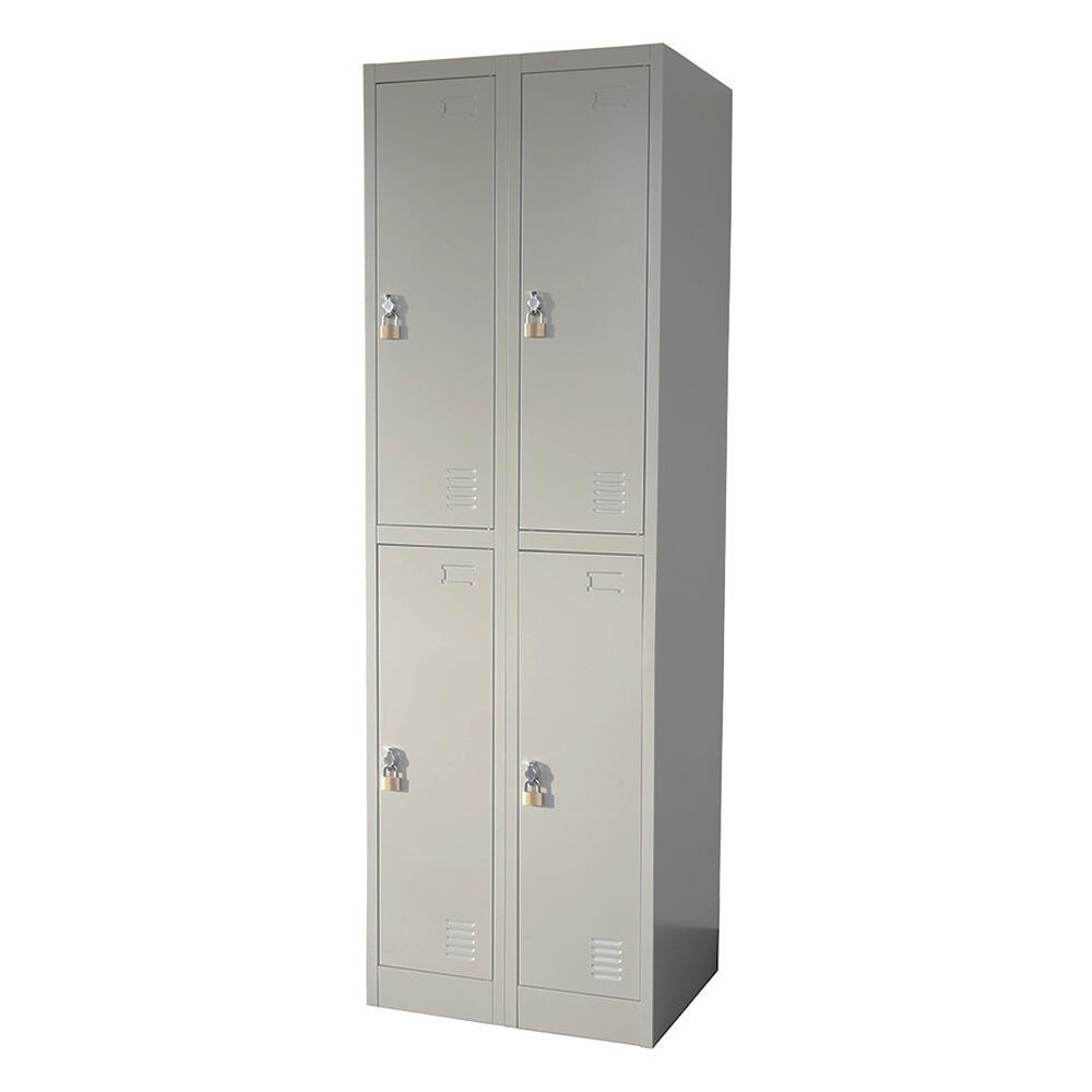 Armário Metálico Cinza - 60x185x45 cm - 4 Portas 3/7