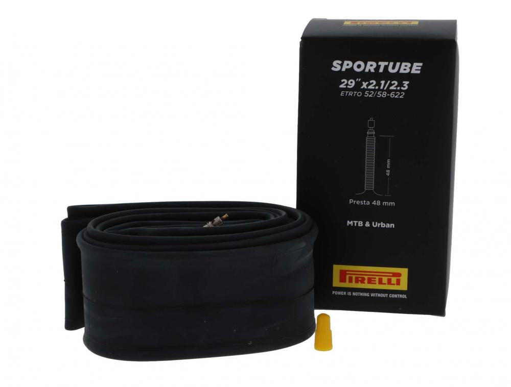 PIRELLI Camera D'aria bici Pirelli Sportube 29x2.1/2.3 ETRTO 52/58-622, Presta 48mm