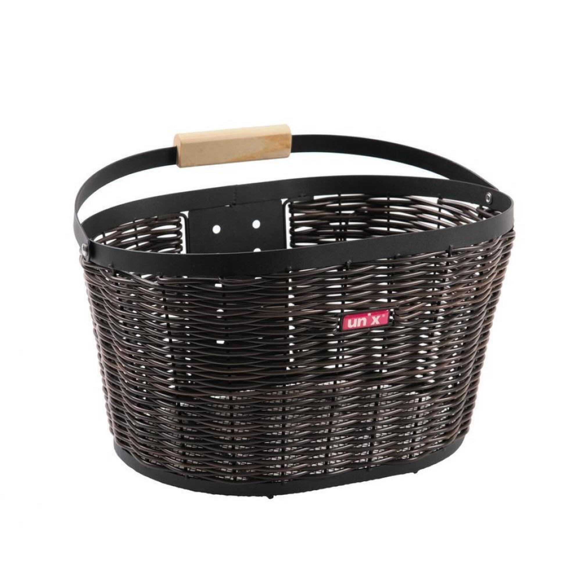 Unix - Unix Fietsmand Voorop Brando Fr.basket Brando Brown - Adaptateur Pour Porte Vélo - Marron - Taille Unique - Decathlon