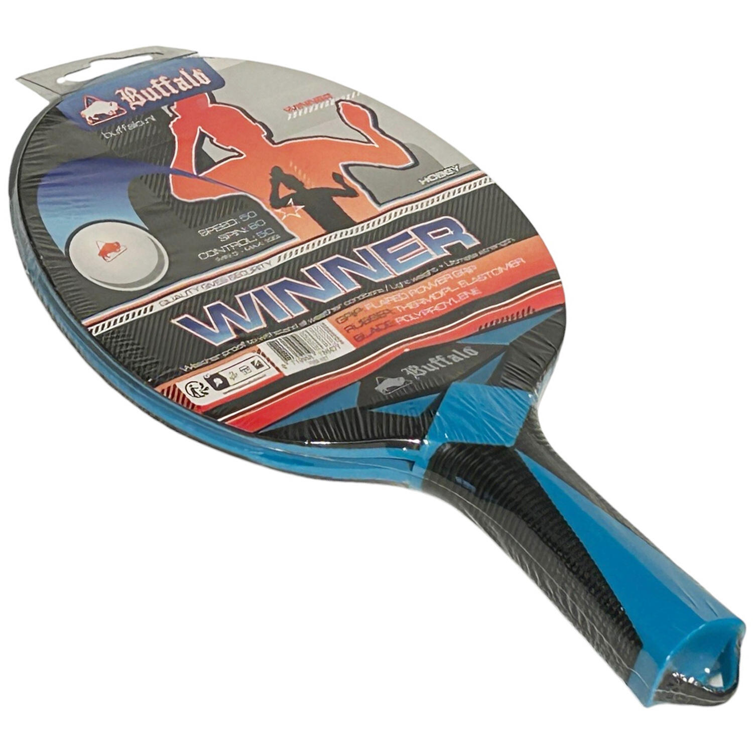Buffalo Raquette de tennis de table Winner outdoor Bleu 3/3