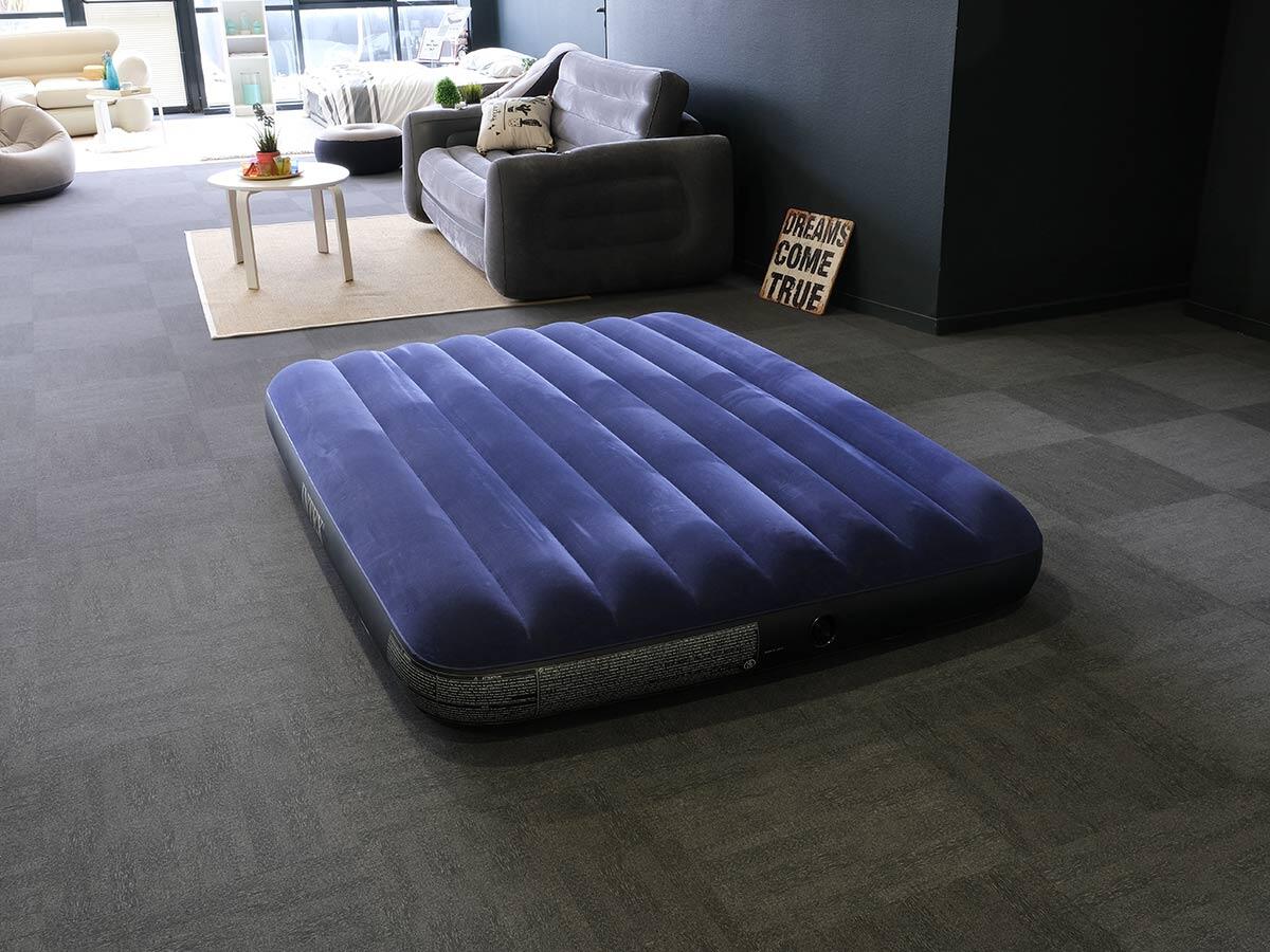 Pack matelas gonflable Classic Downy 2 places  + Drap housse 3/4