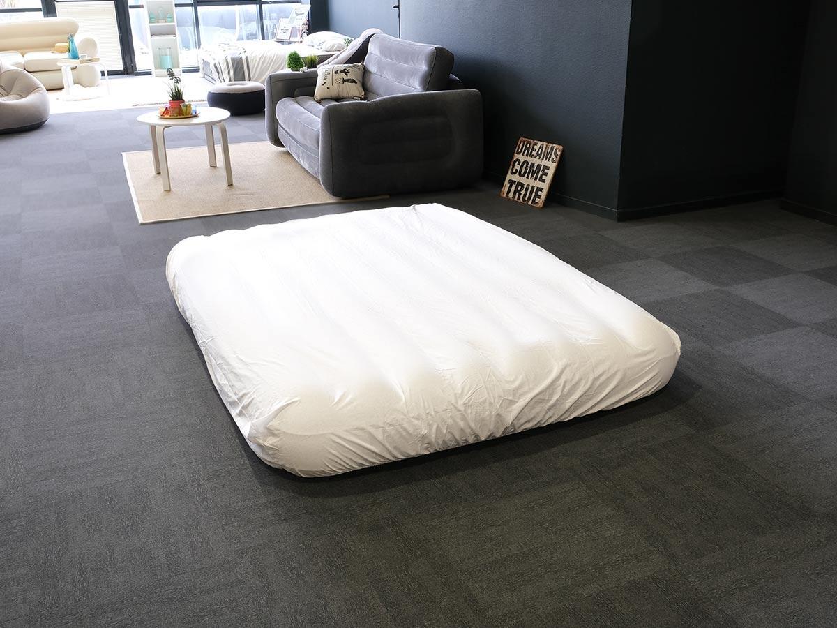 Pack matelas gonflable Classic Downy 2 places  + Drap housse 2/4