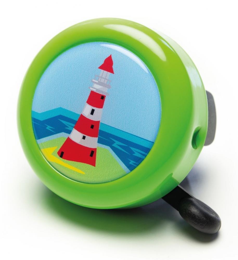 REICH Fietsbel Leuchtturm Ø55 mm aluminium kiwi groen 2/2