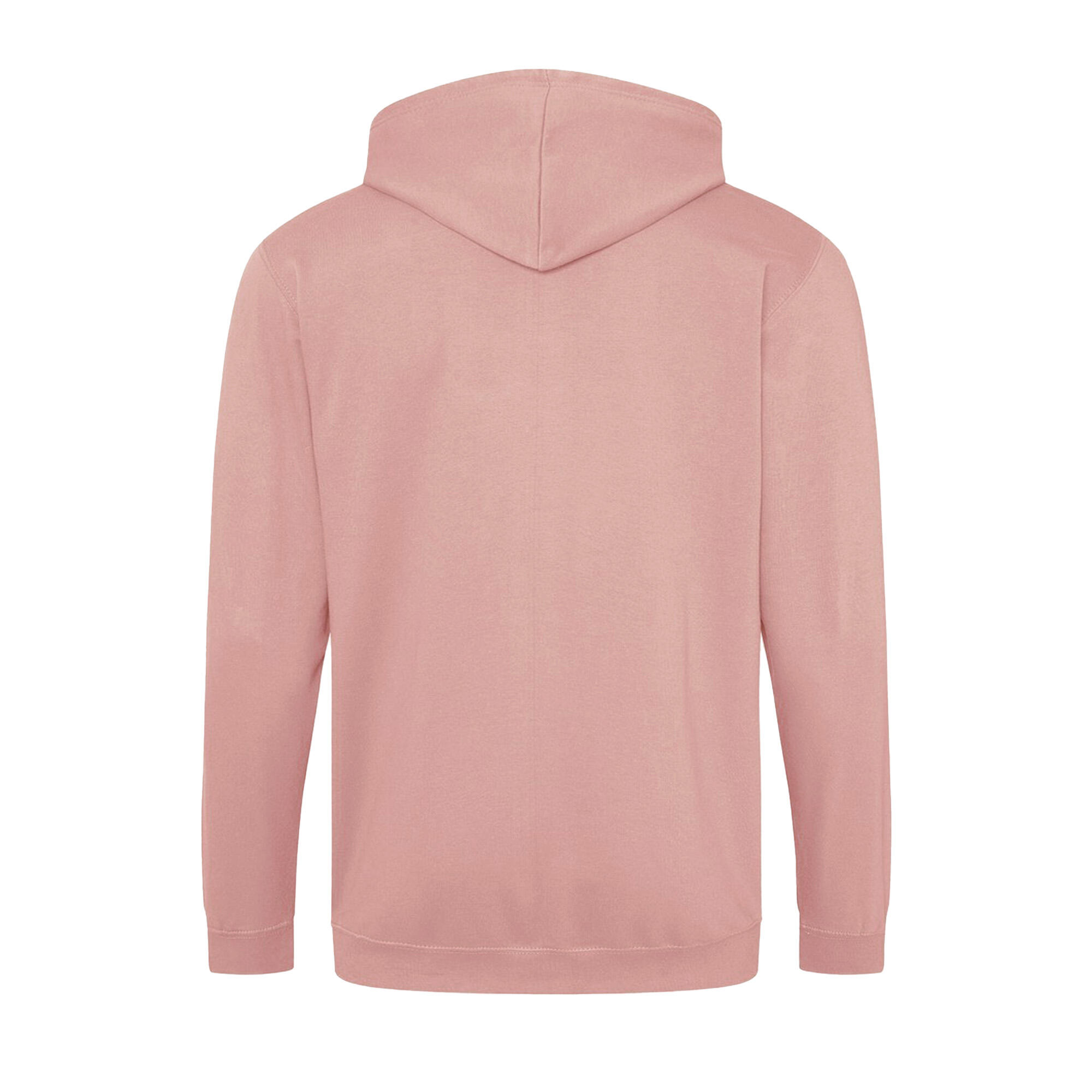 Felpa Con Cappuccio E Zip Intera Uomo Awdis Rosa Antico 2/2
