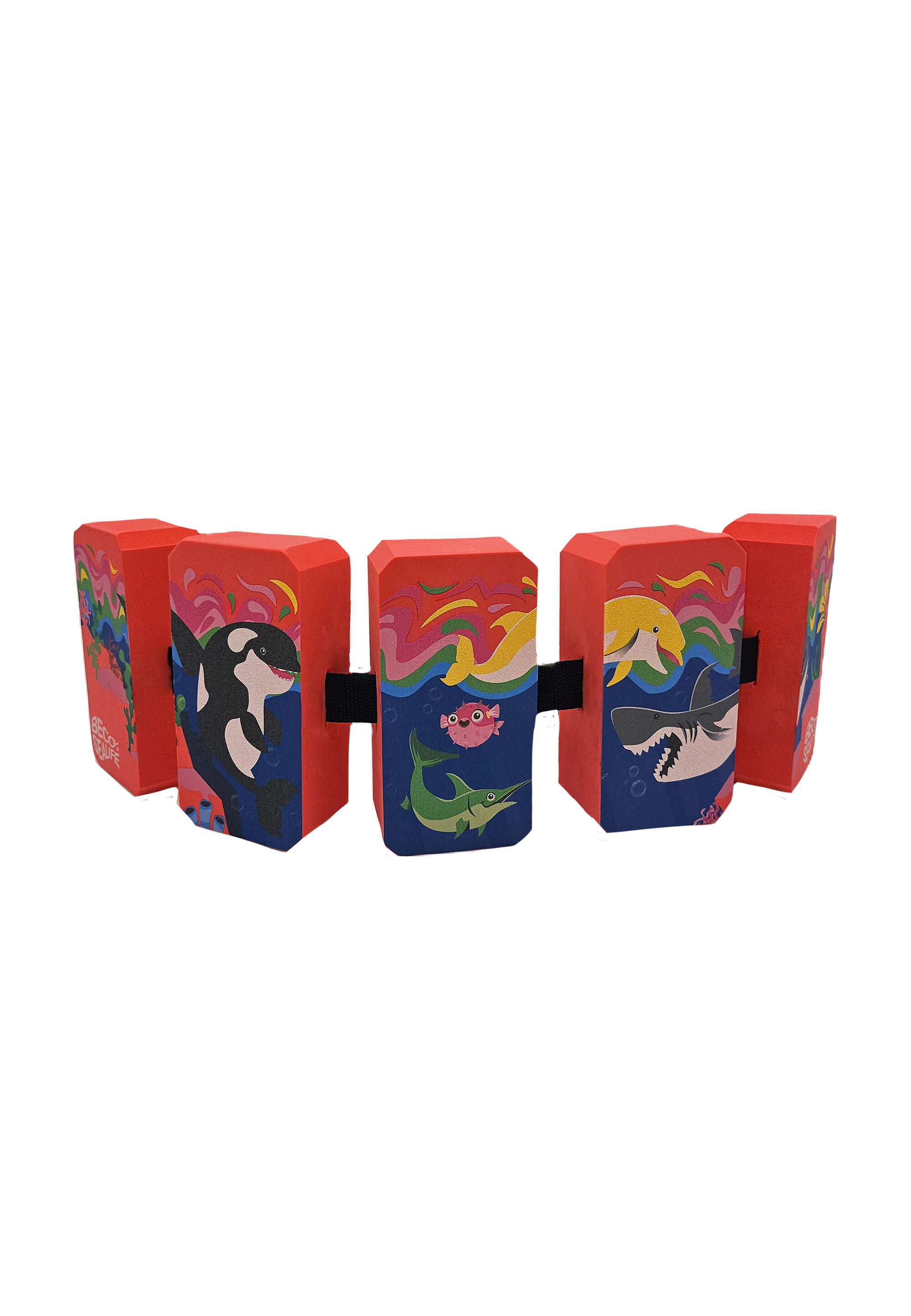 Beco -sealife® Swimming Belt With 5 Floats | Red | 19-30 Kg - 2-6 Years 2/5