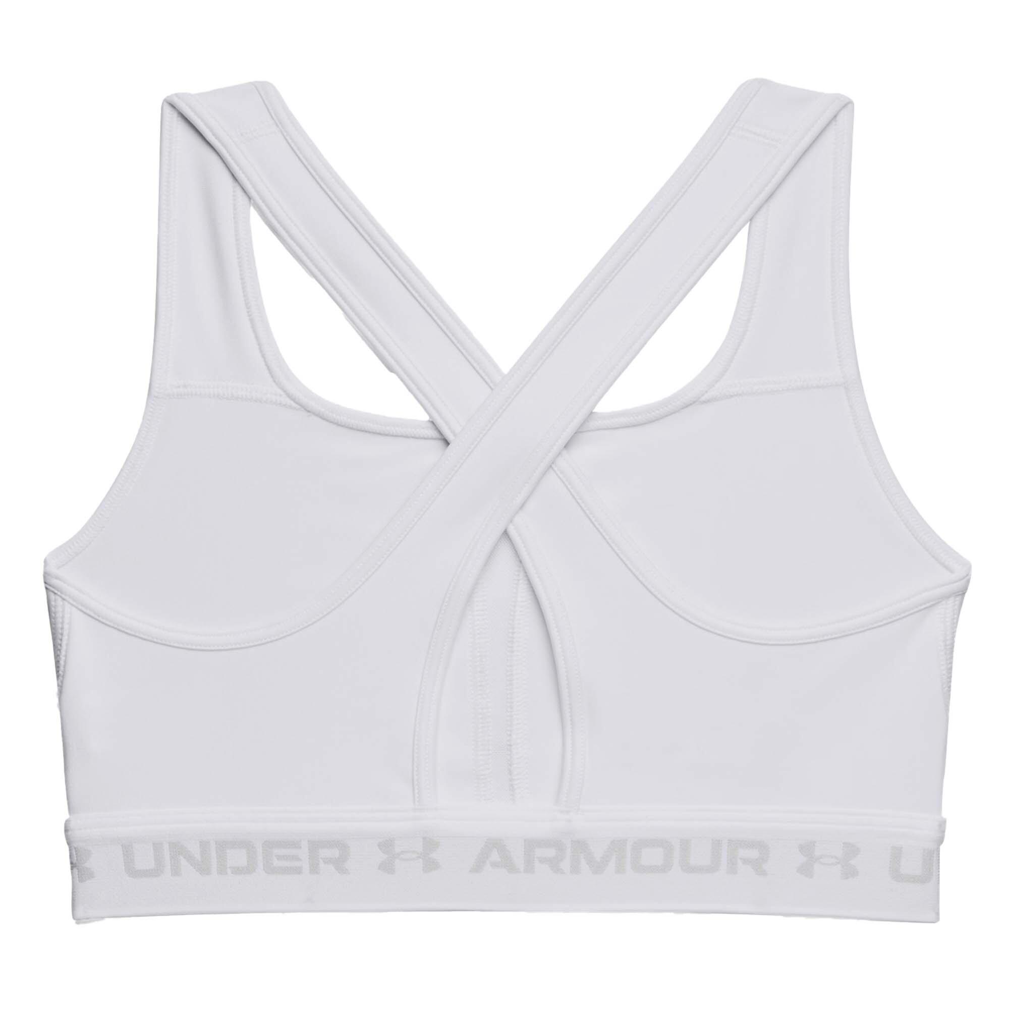 Top Under Armour Ua Crossback Mid Biustonosz Biały Damskie 2/4