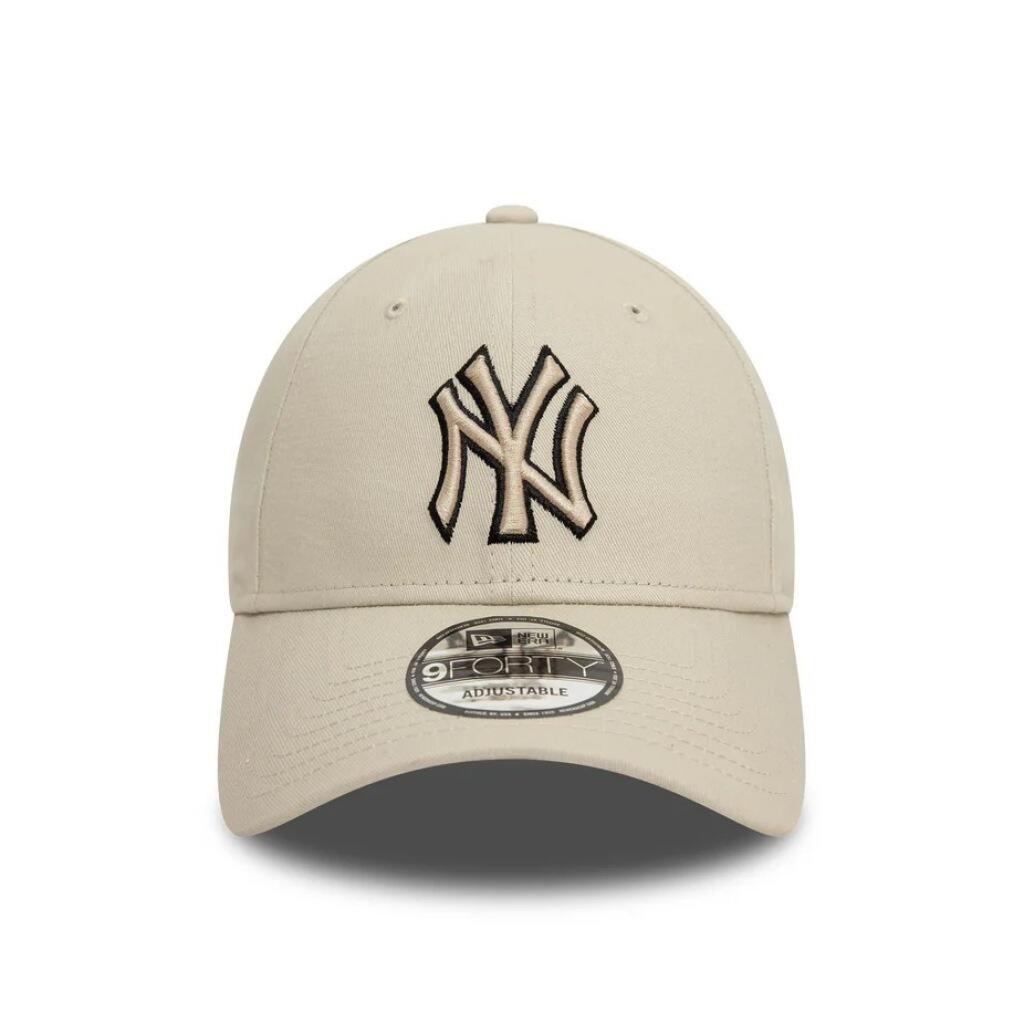 Bonnet New Era Modèle Team Outline 9forty Neyy Couleur Beige 2/5
