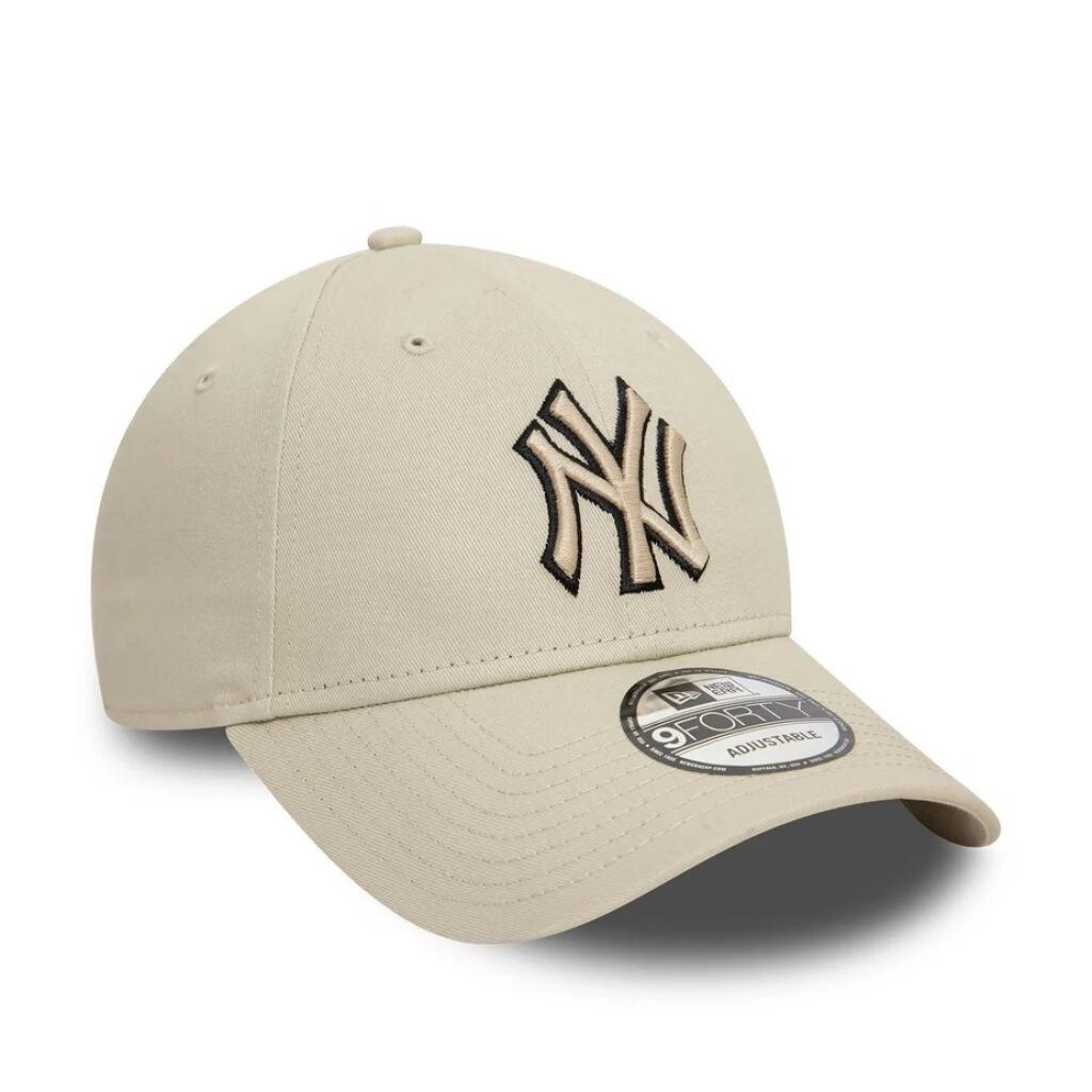 Bonnet New Era Modèle Team Outline 9forty Neyy Couleur Beige 3/5