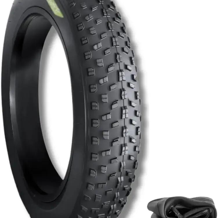 Tyre 20x4.0+inner tube, fat bike tyre 20 x 4.0 knobbly tyre 20” EV