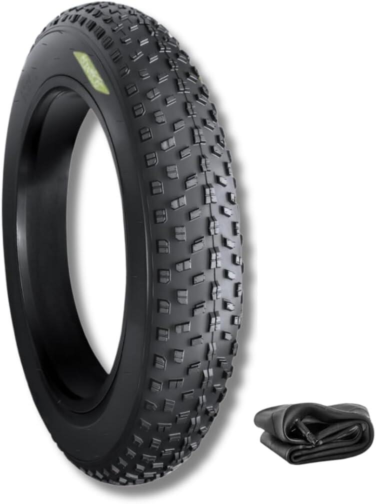 ECOVELO Copertone 20x4.0+ camere, pneumatico fat bike 20 x 4.0 gomma tassellato 20” EV