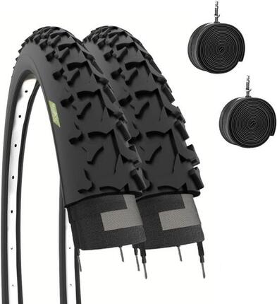 2 Reifen 26x1.90 (50-559)+Schläuche, Reifen Fahrrad 26x1.90 Reifen 26'' EV