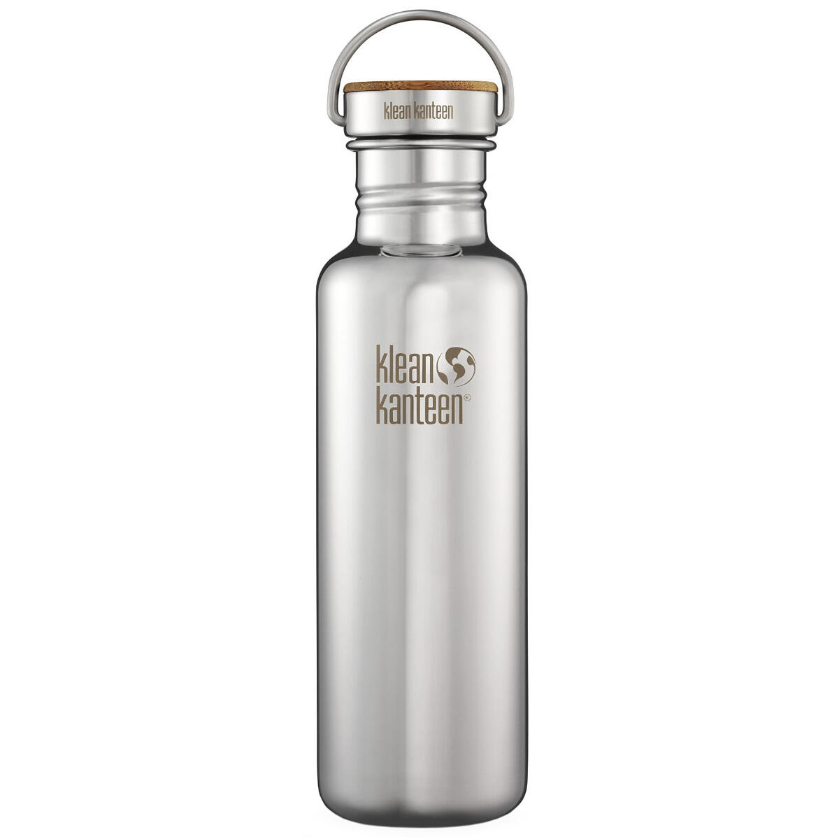 Klean Kanteen Reflect 800ml Bottle Unibody Bamboo Cap Mirrored Stainless 1/1