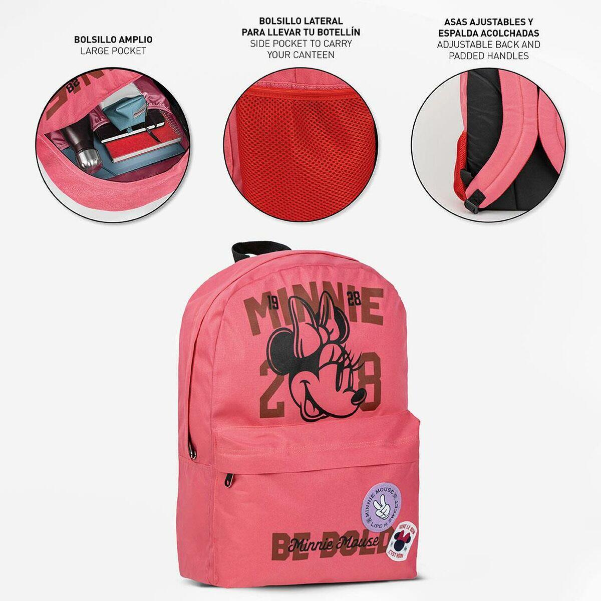Mochila Casual Minnie Mouse Coral 5/5