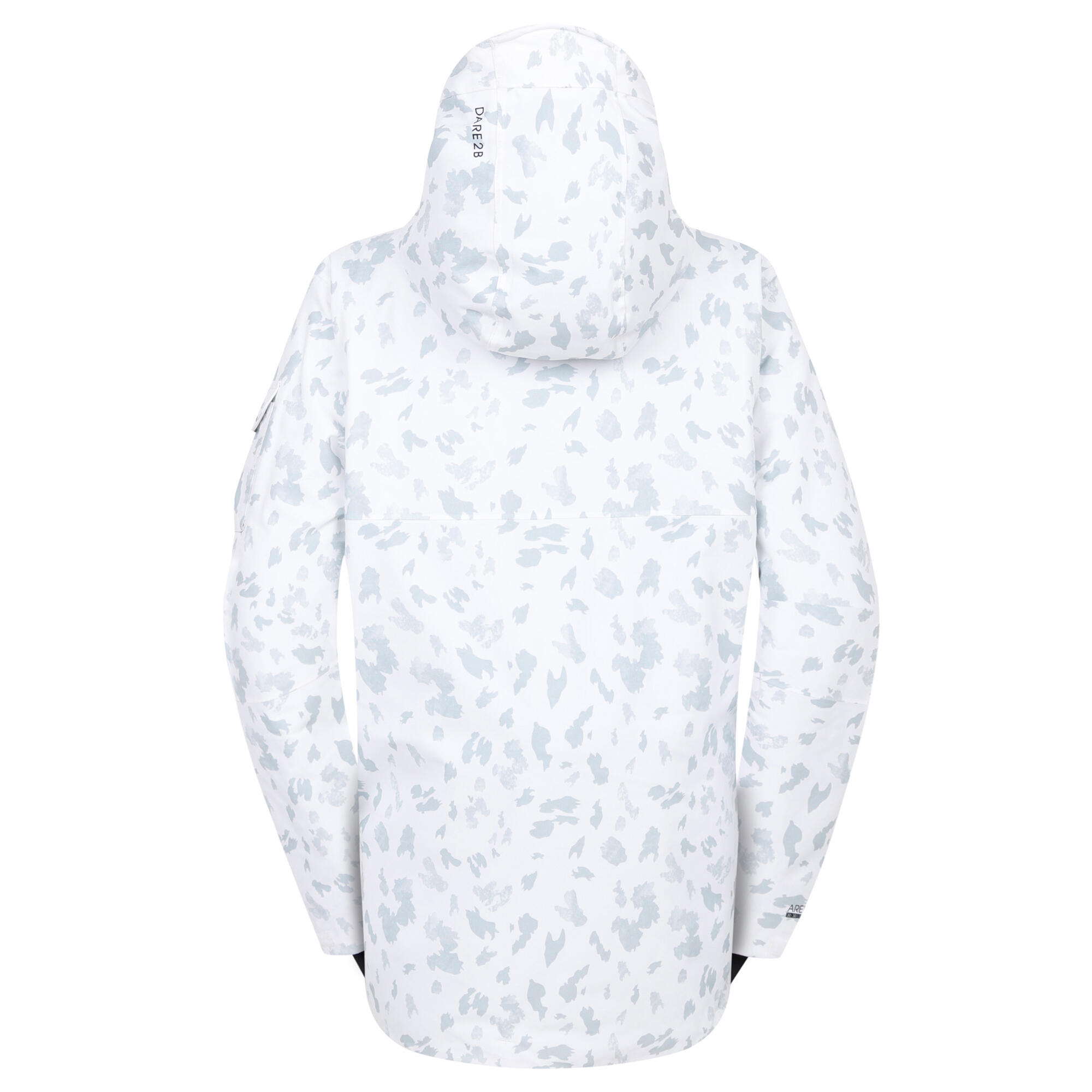 Giacca Da Sci Stampa Del Trattino Sopra La Testa Donna Dare 2B Slide Out Bianco 3/5