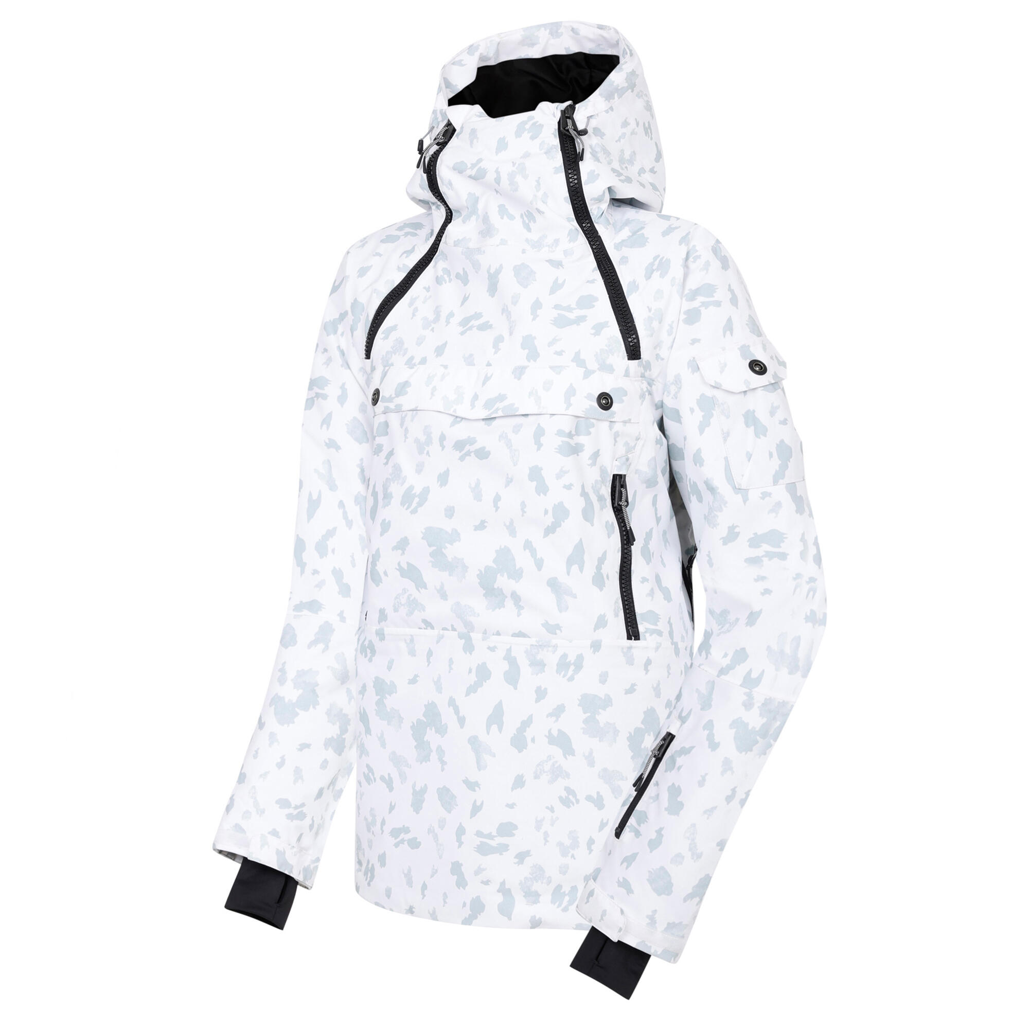 Giacca Da Sci Stampa Del Trattino Sopra La Testa Donna Dare 2B Slide Out Bianco 4/5