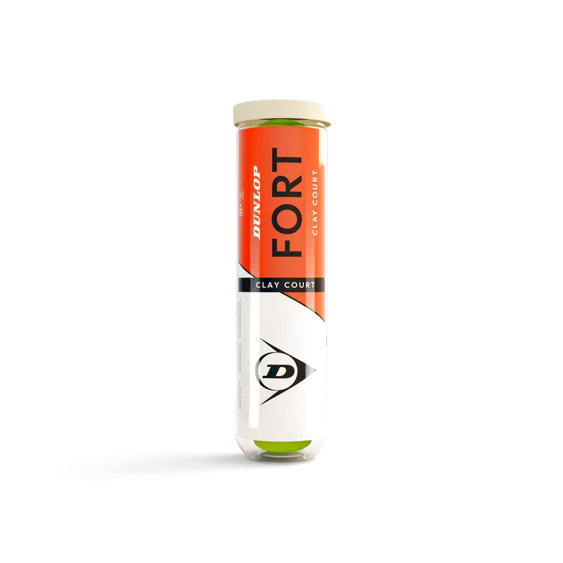 Bote De 4 Bolas Dunlop Fort Clay Court 2/3