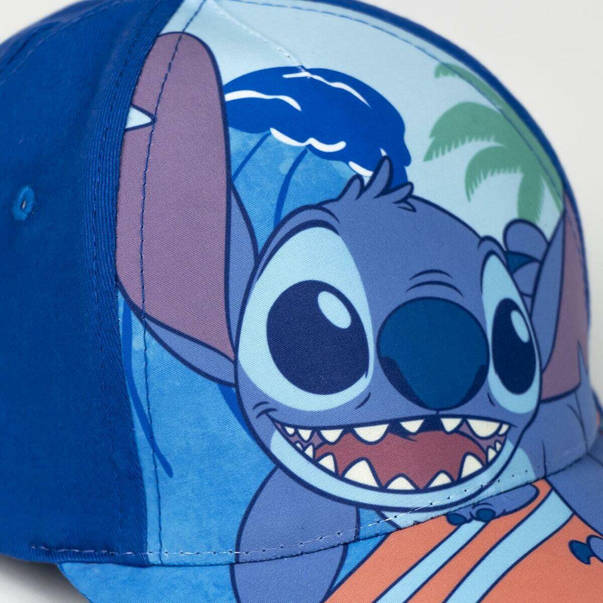 Cappellino per Bambini Stitch Azzurro 4/4