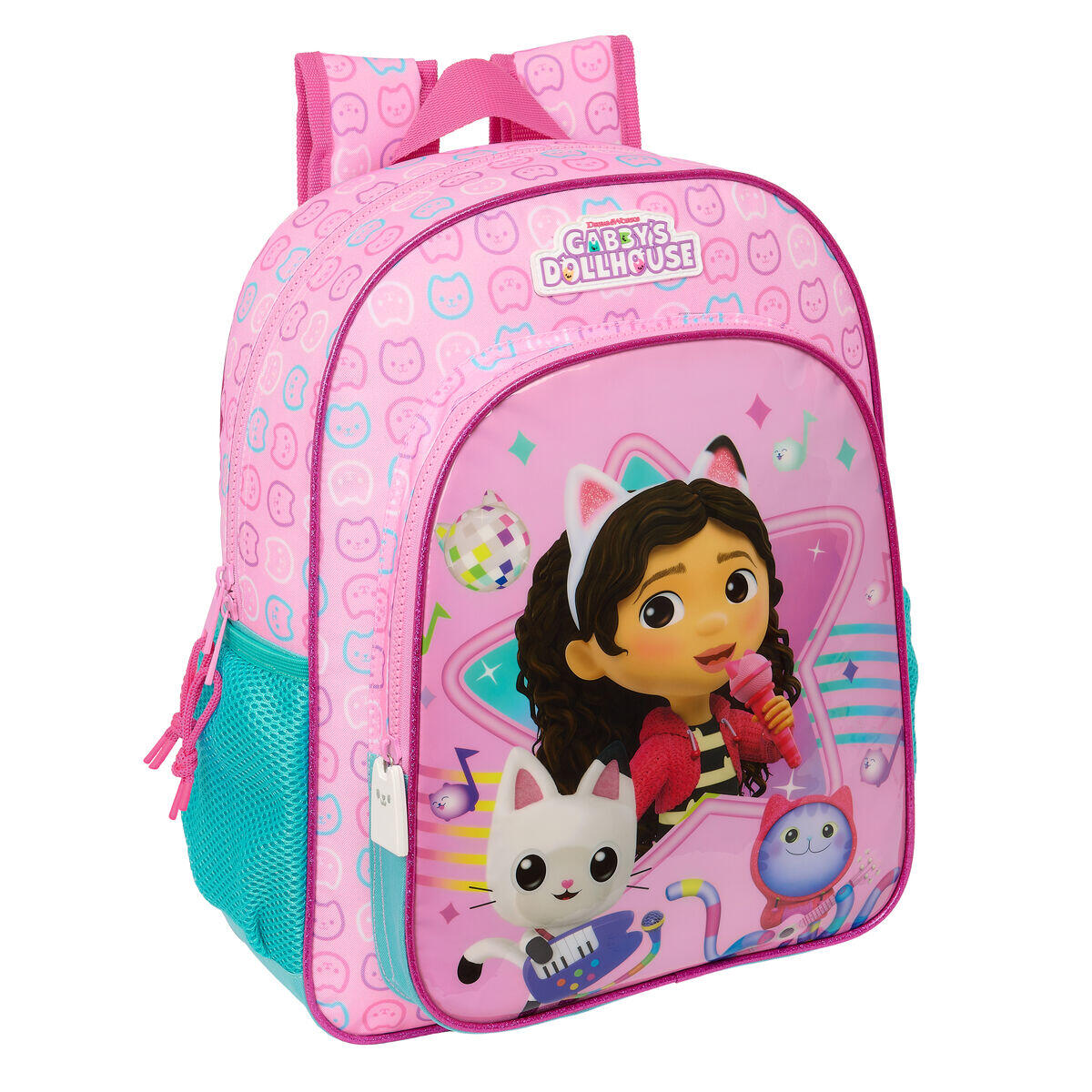 GABBY\'S DOLLHOUSE Zaino Scuola Gabby's Dollhouse Party Rosa