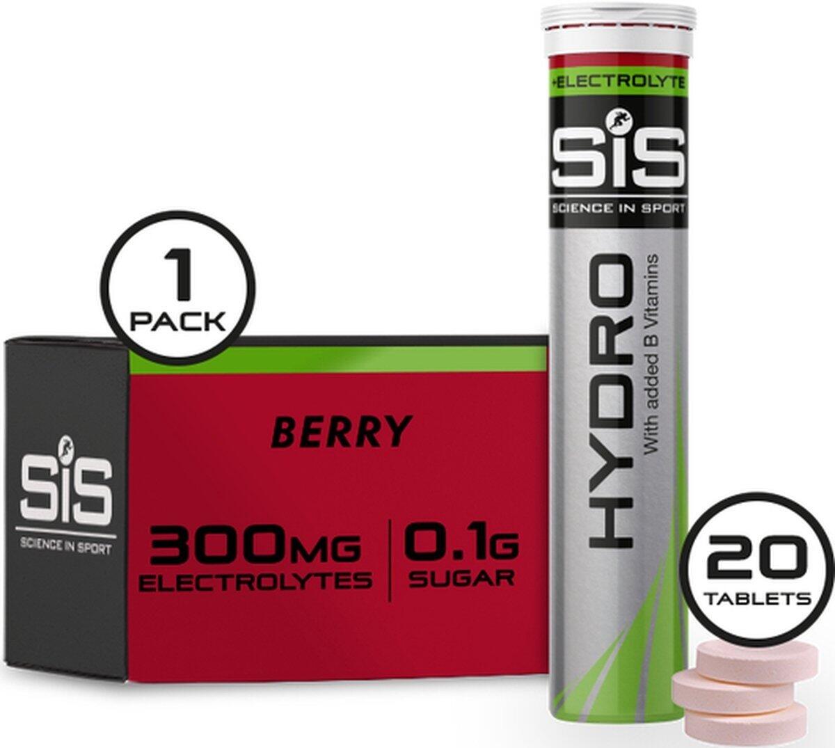 SCIENCE IN SPORT Elektrolyt Brausetabletten - 20 Stück - Go Hydro Beeren