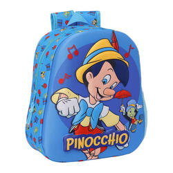 Sac à dos enfant 3D Clásicos Disney Pinochio Bleu