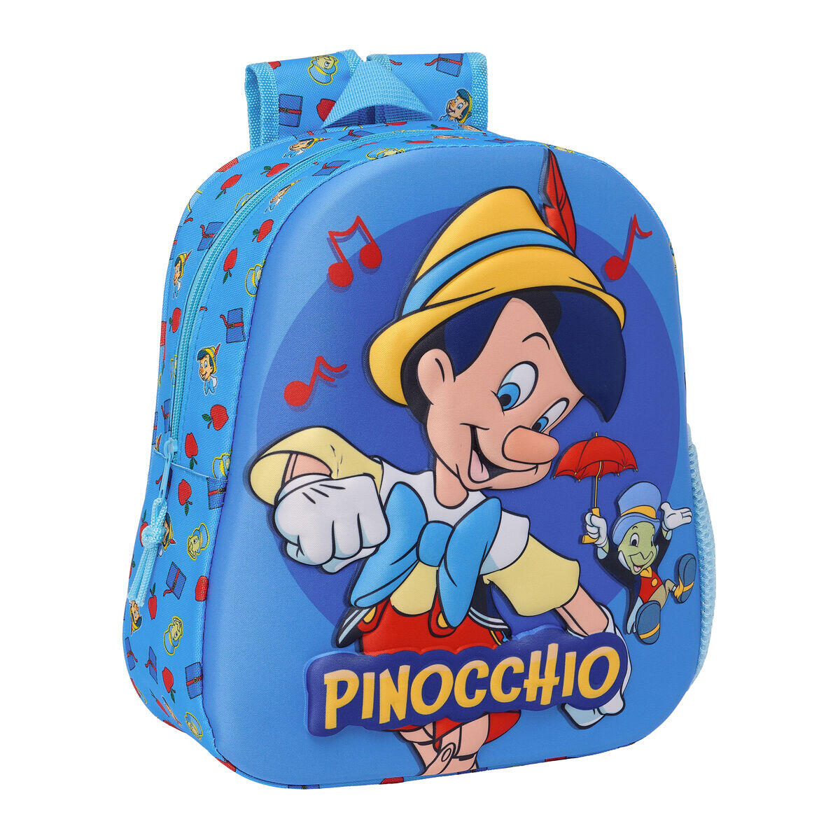 DISNEY Zaino per Bambini 3D Clásicos Disney Pinochio Azzurro