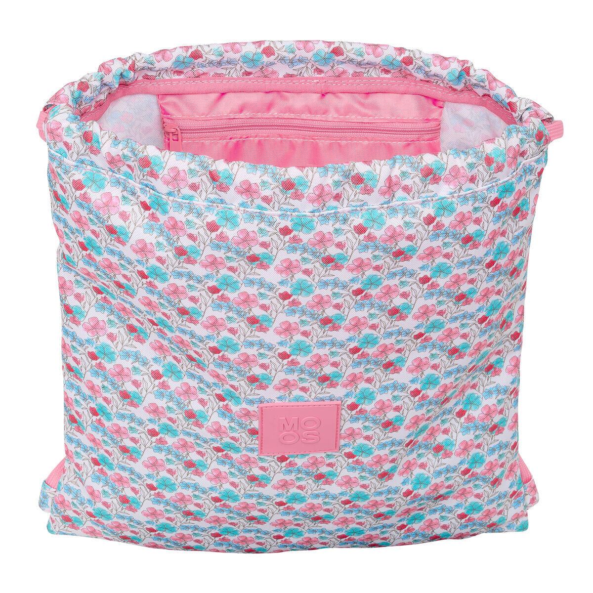 Saco Mochila com Cordas Moos Flores 4/4