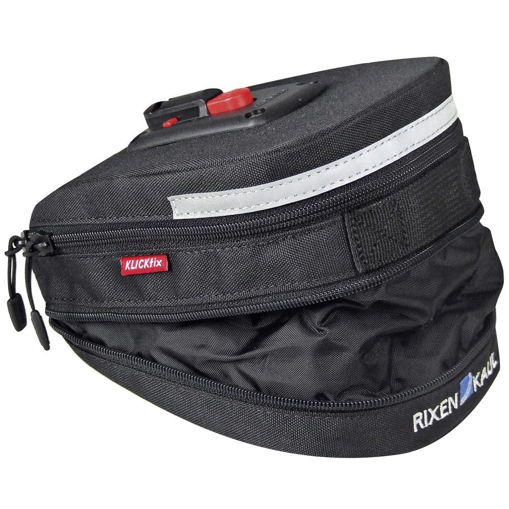 Klickfix Satteltasche Micro200Expandable schwarz,12x8x19cm, inkl. Adapter 0295S 2/2