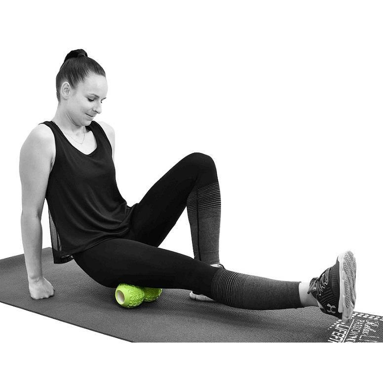 Pelota de Masaje Twinsoft Lifefit 18x10cm Verde 2/4
