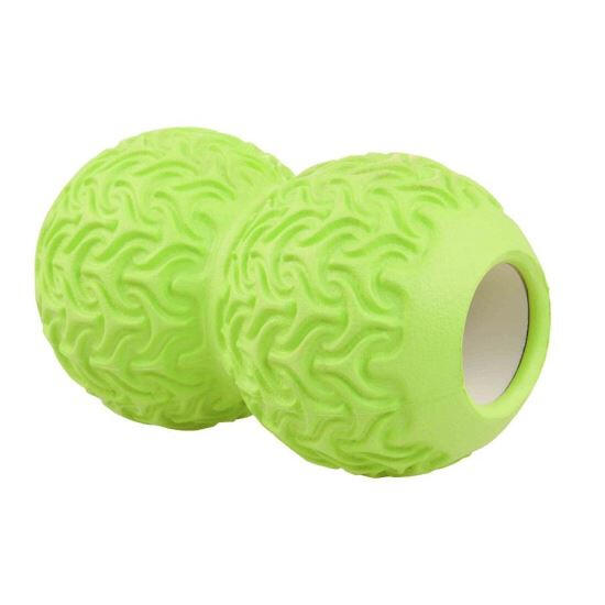 DHS FITNESS Palla da massaggio Twinsoft LifeFit 18x10cm - Rilassamento muscolare e recupero