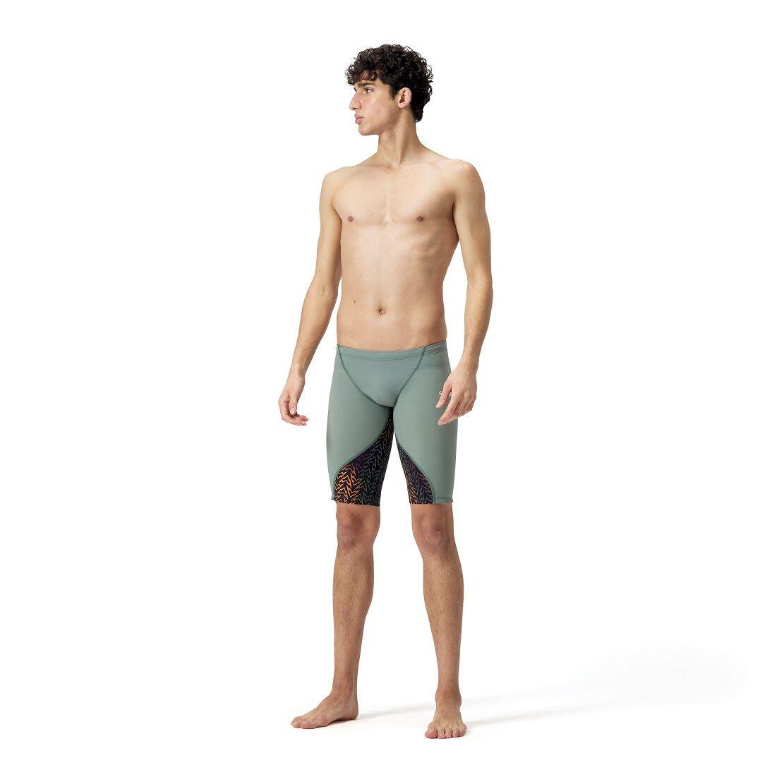 Speedo Fastskin LZR Ignite Jammer - Verde Country / Nero / Pesca - Taglia 20 4/7