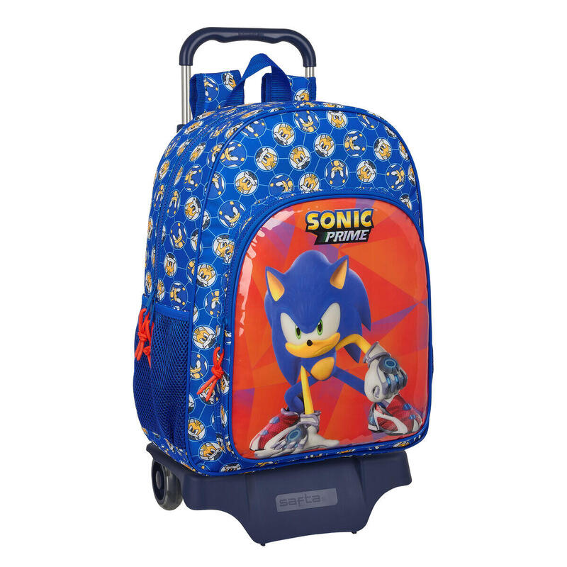 Cartable à roulettes Sonic Prime Bleu