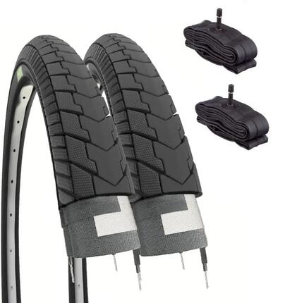 2 pneus 26x1.75 (47-559) +chambres, pneus route vélo 26x1.75 slick EV