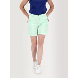 Bermuda ceinture droite avec passants Femme - SANTABER Palme