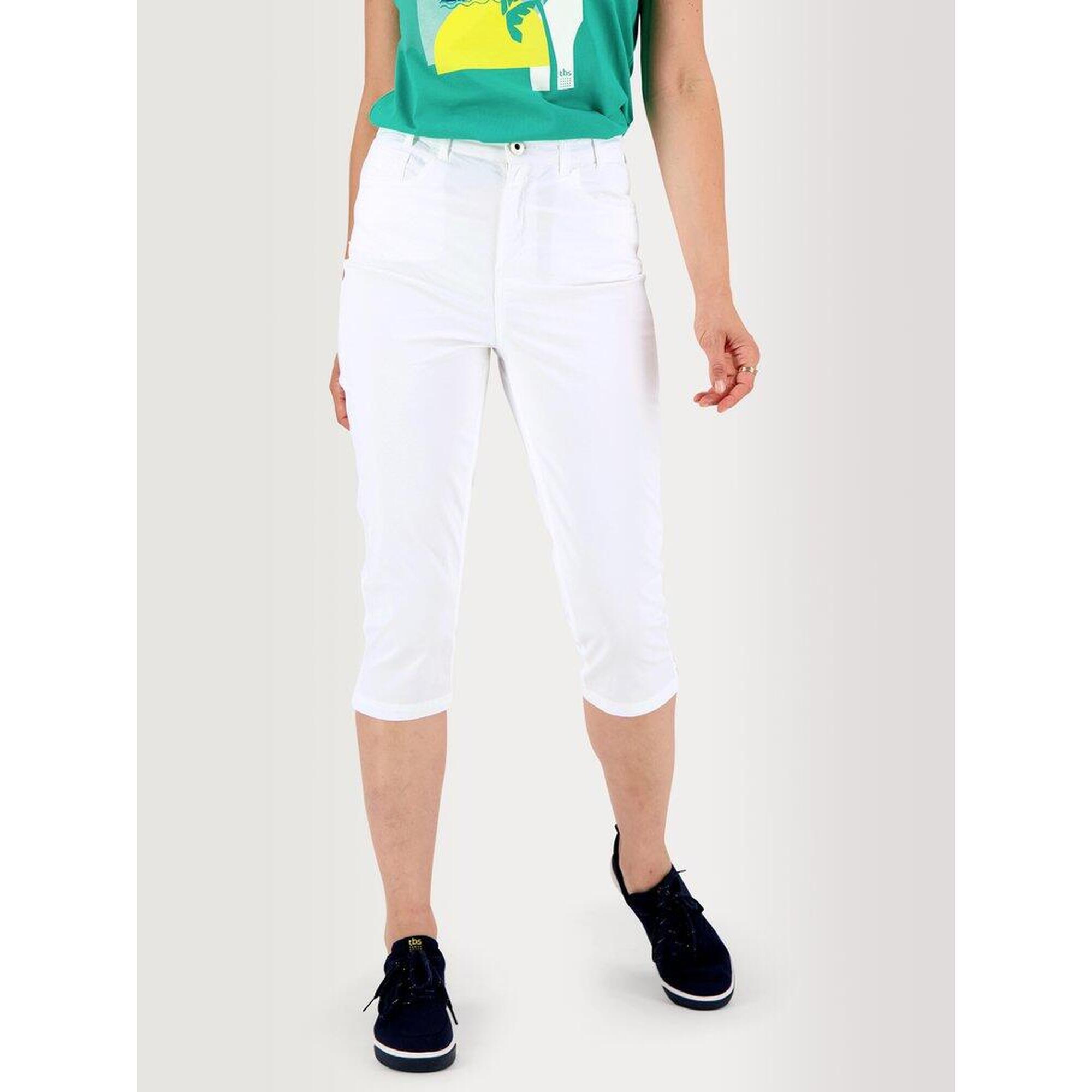 Tbs - 1973 Corsaire Femme Santacor Blanc 3/4 - Pantacourt - Blanc - 38 S - Decathlon