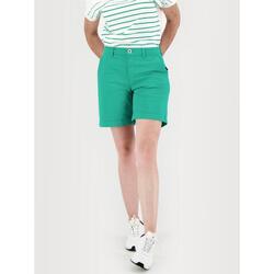 Bermuda ceinture droite avec passants Femme - SANTABER Palme