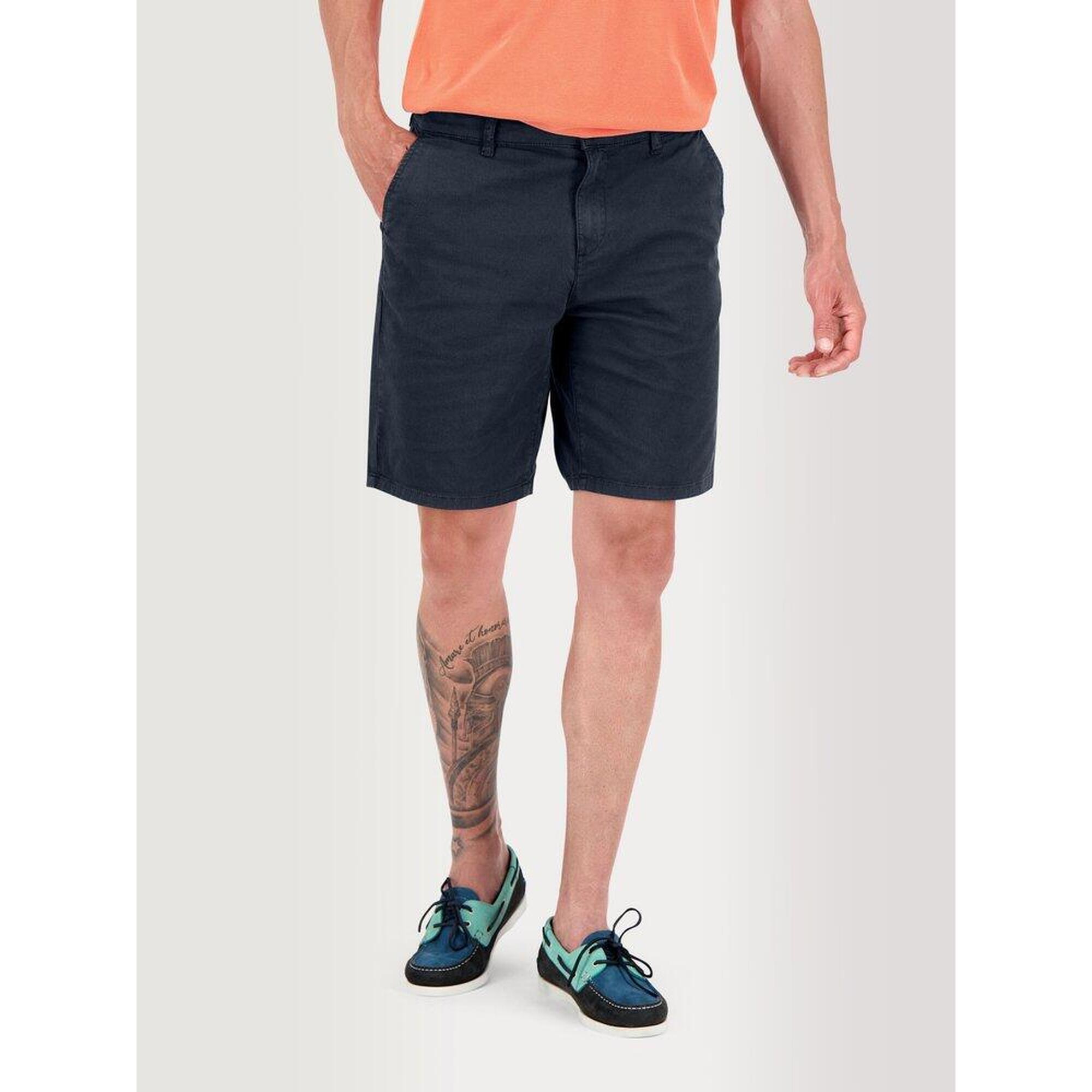 Bermuda ceinture droite avec passants Homme - ARTURBER Navy